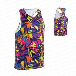 BOA Women’s Vibrant Abstract Racerback Athletic‎ Tank 🎨🏃‍♀️